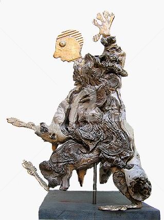 Sculptuur getiteld ""prends la mienne"" door Elisabeth Faucheur, Origineel Kunstwerk