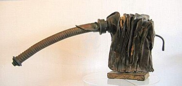 Sculpture titled "L'éléphant"" by Elisabeth Faucheur, Original Artwork, Metals