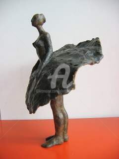 Painting titled "Danseuse bronze nou…" by Elisabeth Faucheur, Original Artwork