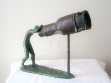 Sculpture titled ""Sous haute surveil…" by Elisabeth Faucheur, Original Artwork