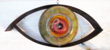 Sculpture titled ""Mon oeil" 2012" by Elisabeth Faucheur, Original Artwork