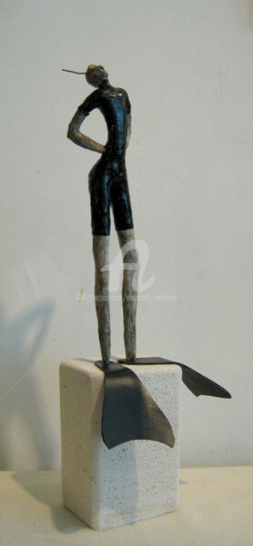 Sculpture titled ""Plongée dans les é…" by Elisabeth Faucheur, Original Artwork, Other