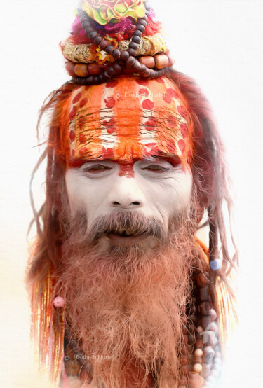 摄影 标题为“Croquis indien 2” 由Elisabeth Hurtel, 原创艺术品, 数码摄影