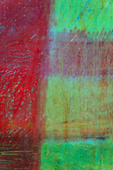 Photographie intitulée "pastel vert et roug…" par Elisabeth Laplante, Œuvre d'art originale, Photographie numérique