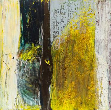 Pintura titulada "abstract yellow.jpg" por Elisabeth Laplante, Obra de arte original, Oleo