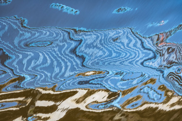 Photographie intitulée "échappée bleue.jpg" par Elisabeth Laplante, Œuvre d'art originale, Photographie numérique