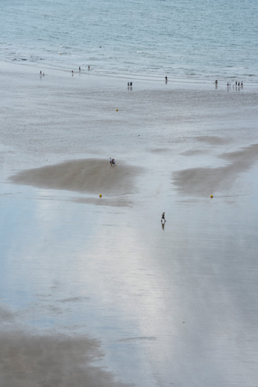 Fotografie mit dem Titel "reflet sur l'estran…" von Elisabeth Laplante, Original-Kunstwerk, Digitale Fotografie