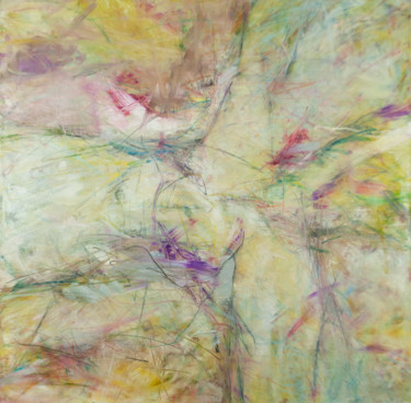 Peinture intitulée "Les Anges veillent.…" par Elisabeth Laplante, Œuvre d'art originale, Huile