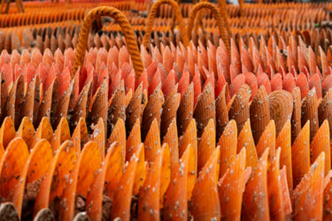 Photographie intitulée "Orange sea.jpg" par Elisabeth Laplante, Œuvre d'art originale, Photographie numérique