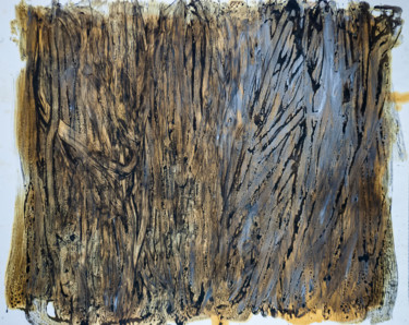 Pintura intitulada "terre" por Elisabeth Laplante, Obras de arte originais, Óleo
