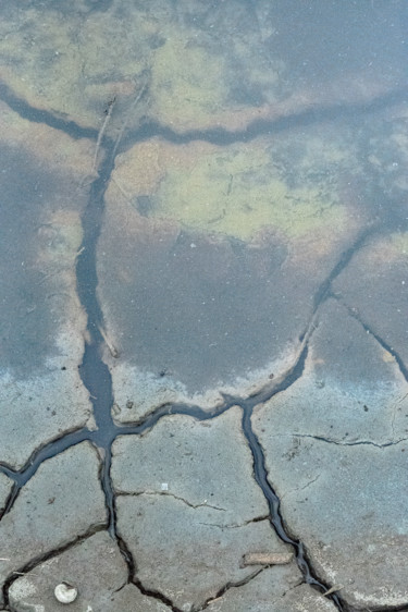 Photographie intitulée "crevasse bleue" par Elisabeth Laplante, Œuvre d'art originale, Photographie numérique