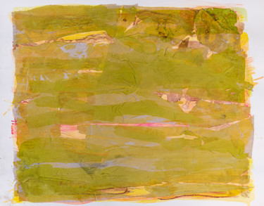 Pintura intitulada "papier encré" por Elisabeth Laplante, Obras de arte originais, Tinta