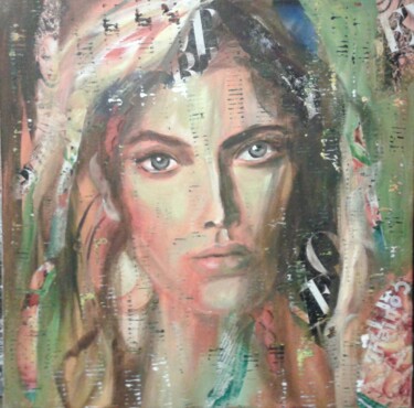 Painting titled "EVA" by Élisabeth Lizen, Original Artwork, Acrylic