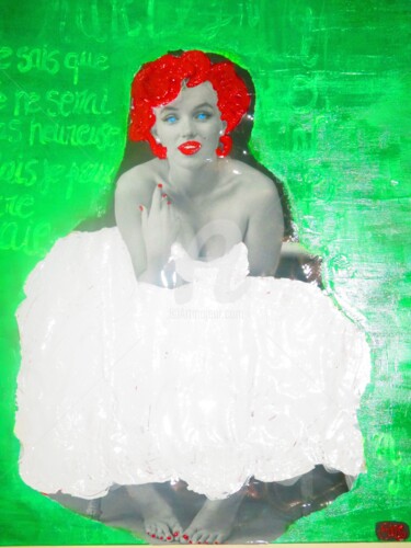 Peinture intitulée "marilyn monroe" par Elisabeth Michelet Sastre, Œuvre d'art originale, Acrylique