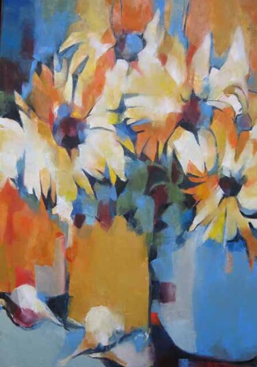 Peinture intitulée "Bouquet de tourneso…" par Elisabeth Montreuil, Œuvre d'art originale