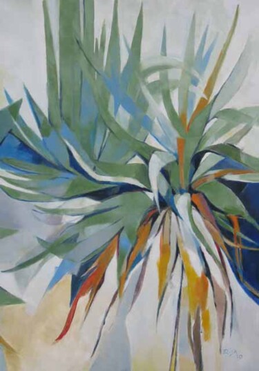 Peinture intitulée "Yucca-la" par Elisabeth Montreuil, Œuvre d'art originale
