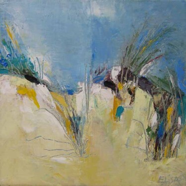 Painting titled "La dune" by Elisabeth Montreuil, Original Artwork