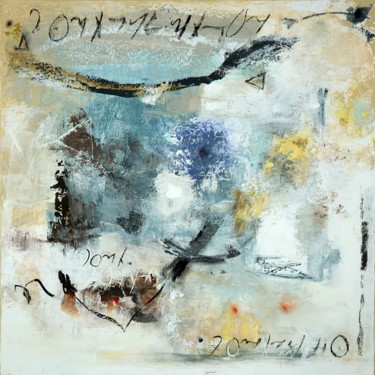 Painting titled "midi, le ciel" by Elisabeth Poiret, Original Artwork, Acrylic