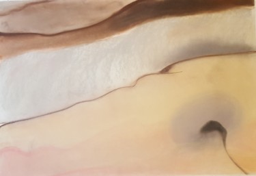 Drawing titled ""VEINE DE PETRA 2"" by Elisabeth Jury, Original Artwork, Pastel