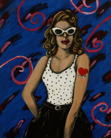 Pintura titulada "Summertime Pop" por Elisabeth Turci, Obra de arte original, Acrílico Montado en Bastidor de camilla de mad…