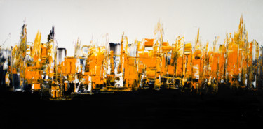 Картина под названием "City" - Elisabeth Vaz, Подлинное произведение искусства, Масло