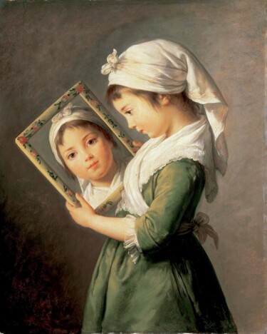 Painting titled "Julie Lebrun" by Élisabeth Vigée Le Brun, Original Artwork, Oil