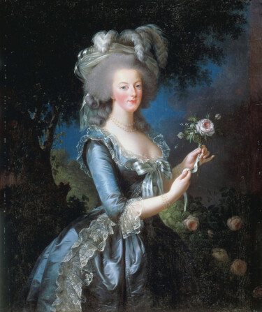 Картина под названием "Marie-Antoinette à…" - Élisabeth Vigée Le Brun, Подлинное произведение искусства, Масло