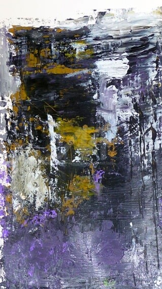 Painting titled "Fragment" by Elisabeth Ait Larbi-Mangourny, Original Artwork