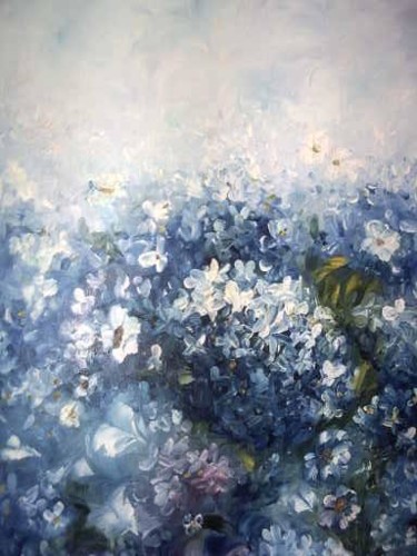 Pintura intitulada "primavera 9" por Elisabeth Ebailoni, Obras de arte originais