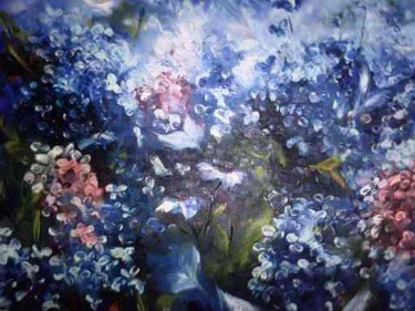 Pittura intitolato "primavera   2" da Elisabeth Ebailoni, Opera d'arte originale