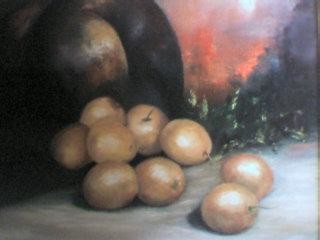 Pintura intitulada "tacho limão" por Elisabeth Ebailoni, Obras de arte originais