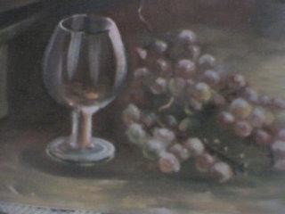 Pintura intitulada "taça uvas" por Elisabeth Ebailoni, Obras de arte originais