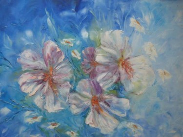 Pintura intitulada " flores 9" por Elisabeth Ebailoni, Obras de arte originais