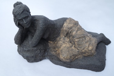 Rzeźba zatytułowany „Odalisque” autorstwa Elisabeth Fillet, Oryginalna praca, Terakota