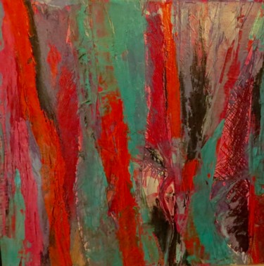 Картина под названием "Palmiers.jpeg" - Elisabeth Pierret, Подлинное произведение искусства, Акрил Установлен на Деревянная…