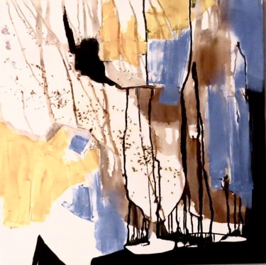 Peinture intitulée "Brocéliande" par Elisabeth Pierret, Œuvre d'art originale, Acrylique Monté sur Châssis en bois