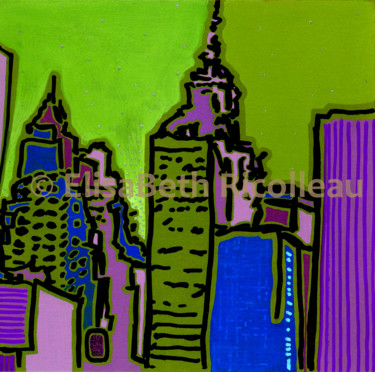 Peinture intitulée "New York City 10 -…" par Elisabeth Ricolleau Artiste Peintre, Œuvre d'art originale