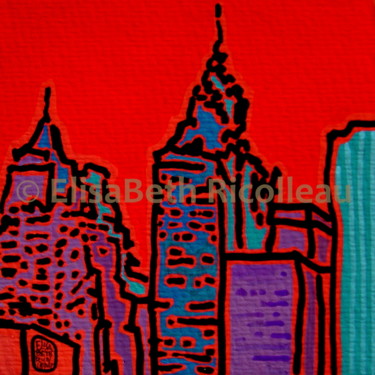 Peinture intitulée "New York City 09 -…" par Elisabeth Ricolleau Artiste Peintre, Œuvre d'art originale