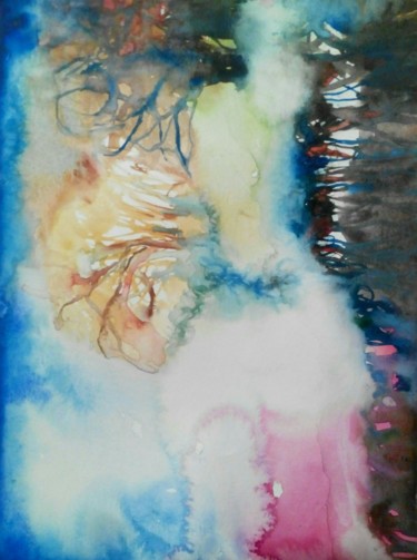Peinture intitulée "ES-A18-05" par Elisabeth Sandillon, Œuvre d'art originale, Aquarelle