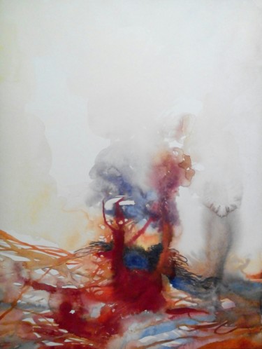 Peinture intitulée "ES-A18-27" par Elisabeth Sandillon, Œuvre d'art originale, Aquarelle