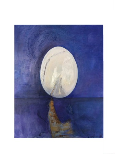 Pittura intitolato "L'Origine del mondo" da Elisabetta Grappasonni, Opera d'arte originale, Acrilico