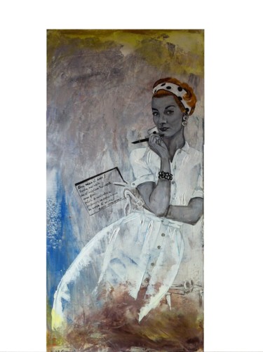 Pittura intitolato "Profumo di donna-Sc…" da Elisabetta Grappasonni, Opera d'arte originale, Acrilico
