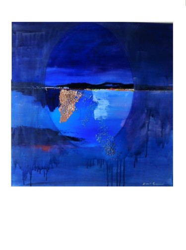 Pittura intitolato "Trasparenza notturna" da Elisabetta Grappasonni, Opera d'arte originale, Acrilico