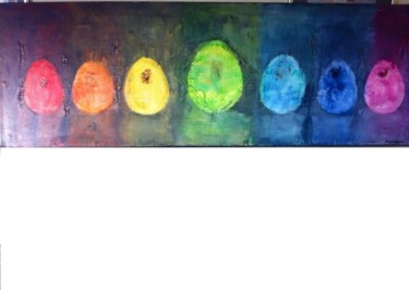 Pittura intitolato "Rainbow" da Elisabetta Grappasonni, Opera d'arte originale, Acrilico