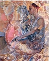 Pittura intitolato "Aida" da Elisabetta Trevisan, Opera d'arte originale, Olio