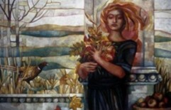 Pittura intitolato "Fagiano" da Elisabetta Trevisan, Opera d'arte originale, Olio