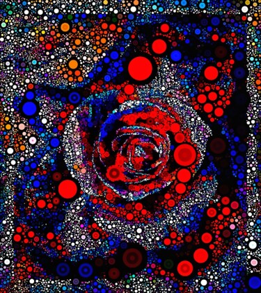 Digitale Kunst getiteld "FRANCE  ROSE" door Elisabetta Nannini Ne, Origineel Kunstwerk, Digitaal Schilderwerk