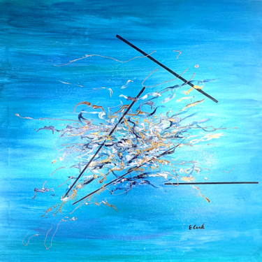 On my Other Galaxy Pintura intitulada "On my Other Galaxy" por Elisa Cook, Obras de arte originais, Acrílico