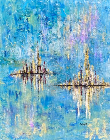 Twin Reflections Pintura intitulada "Twin Reflections" por Elisa Cook, Obras de arte originais, Acrílico