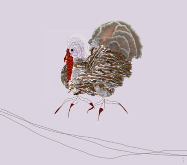 Arte digital titulada "THE TURKEY" por Elisa Cozzani, Obra de arte original, Trabajo Digital 2D